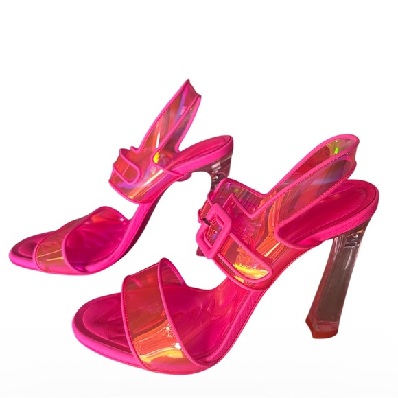 Christian Louboutin Loubi Duniss Holographic heels 100mm RETAIL 1,095 - Picture 5 of 10